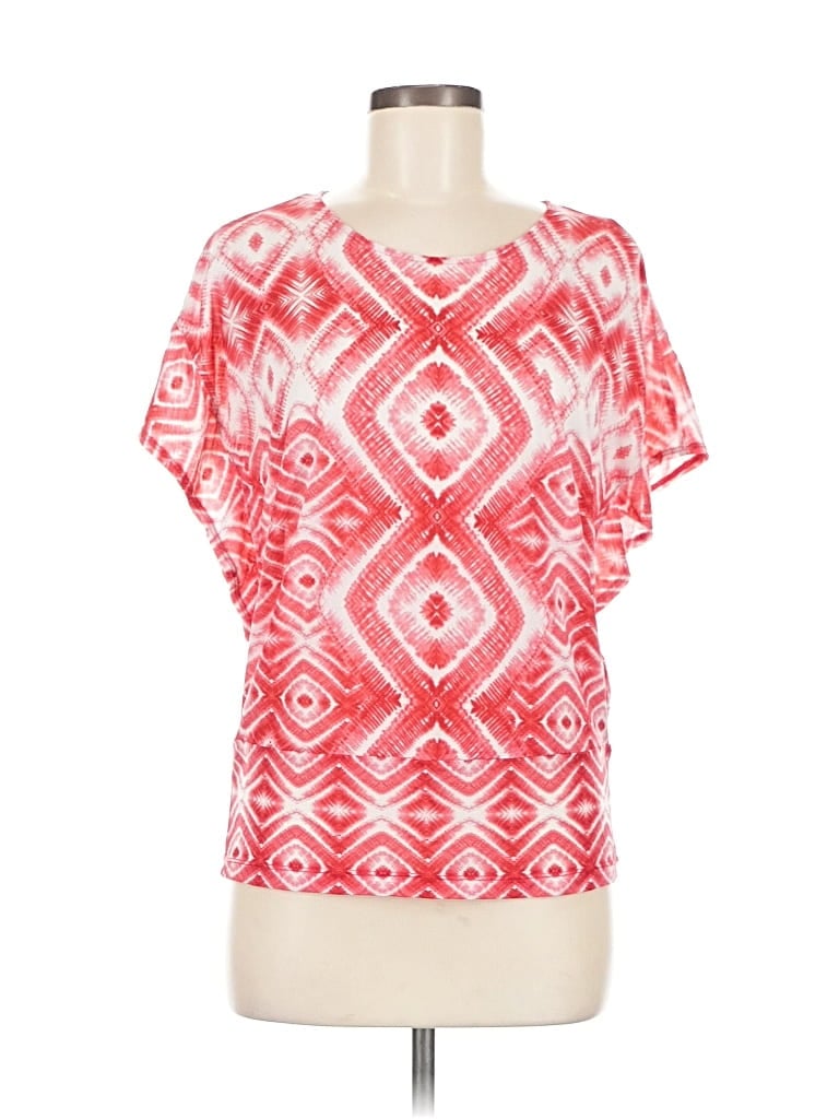 Pre-owned Chico's Short Sleeve T-shirt In Red