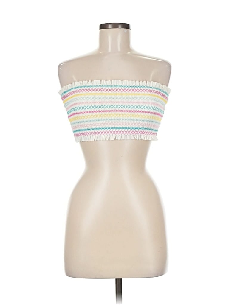 Pre-owned Isabella Rose Tube Top Ivory Strapless Neckline Tops In White