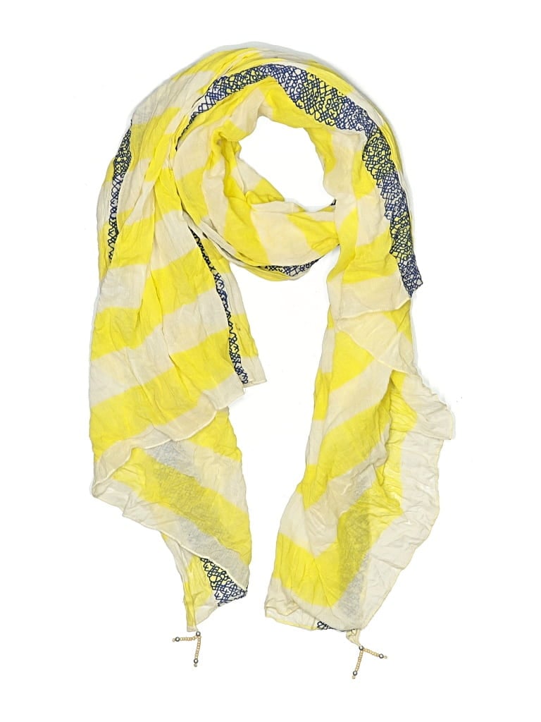 Pre-owned Unbranded Scarf In Yellow