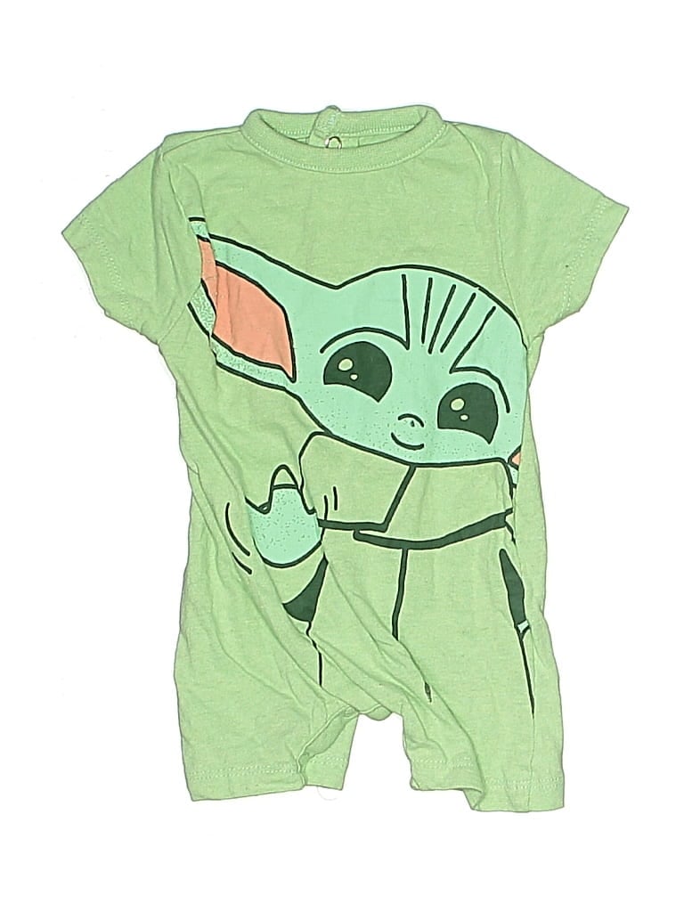 Click to view more detailed imagery on our partner's website Pre-owned Star Wars Babies' Short Sleeve Onesie In Green