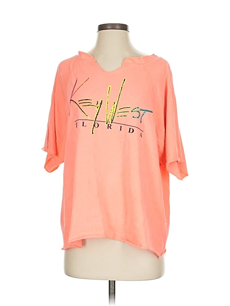 Pre-owned Assorted Brands Short Sleeve T-shirt In Orange