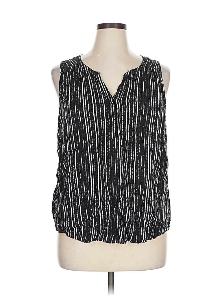 Pre-owned Sonoma Goods For Life Sleeveless Blouse In Black