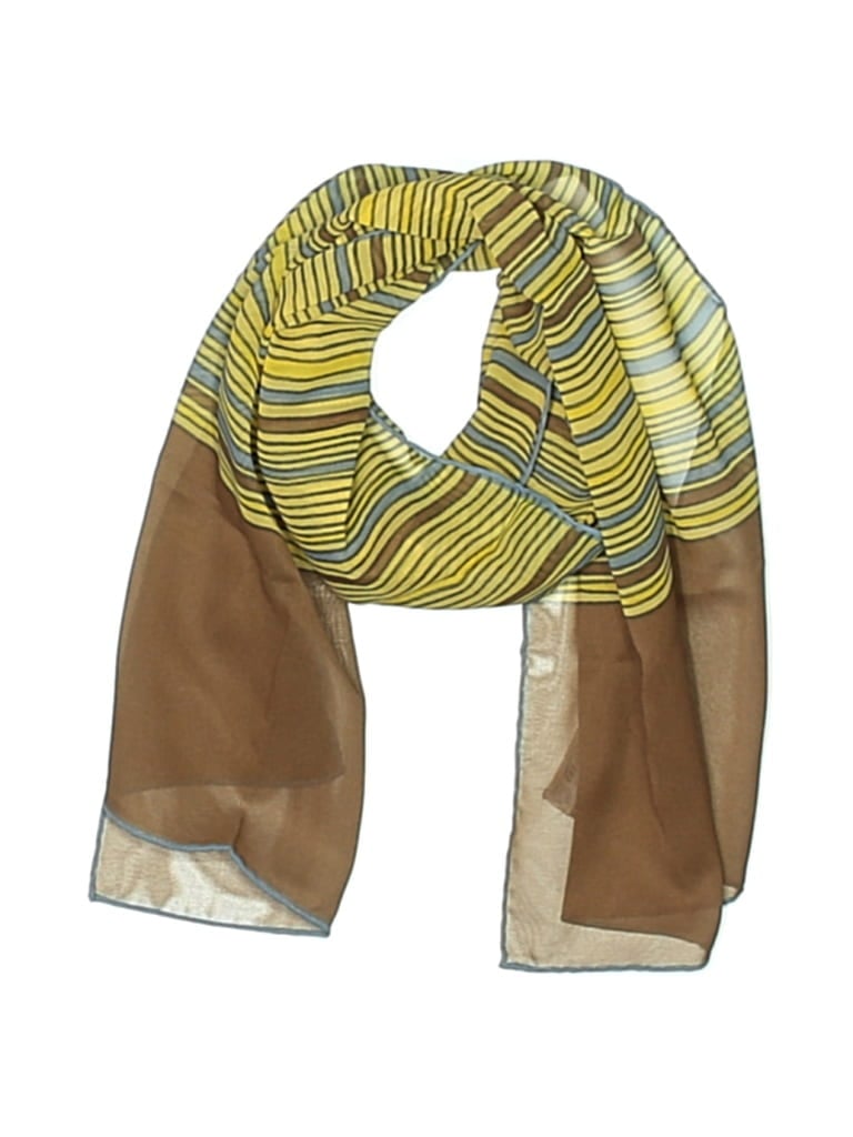 Pre-owned Assorted Brands Scarf In Yellow