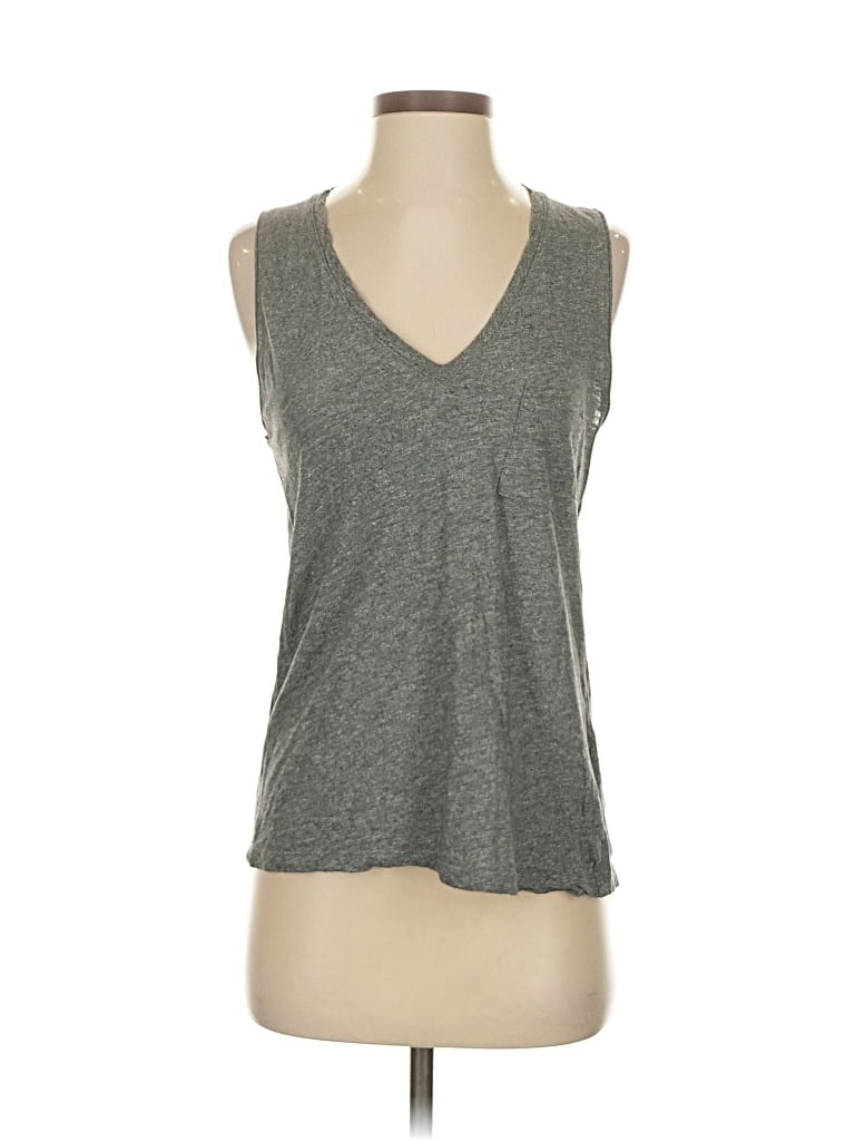 Pre-owned Assorted Brands Sleeveless T-shirt In Gray