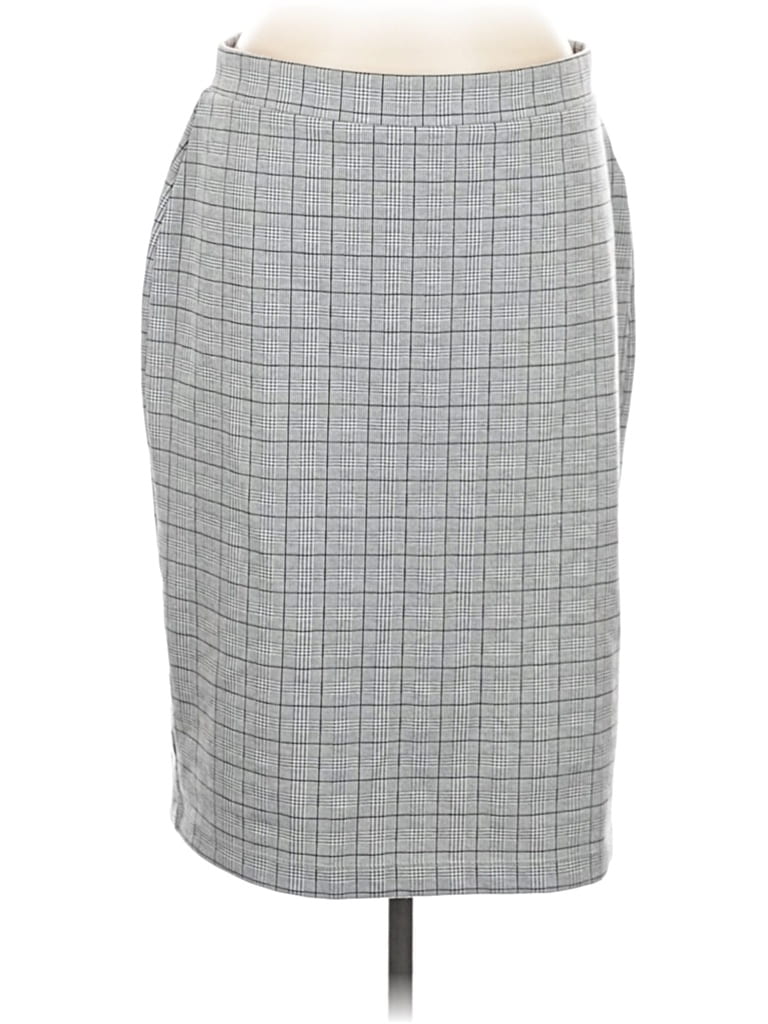 Pre-owned Liz Claiborne Career Formal Skirt In Gray