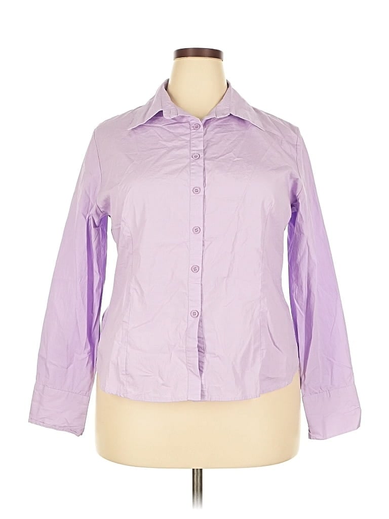 Pre-owned Hotouch Long Sleeve Blouse In Purple