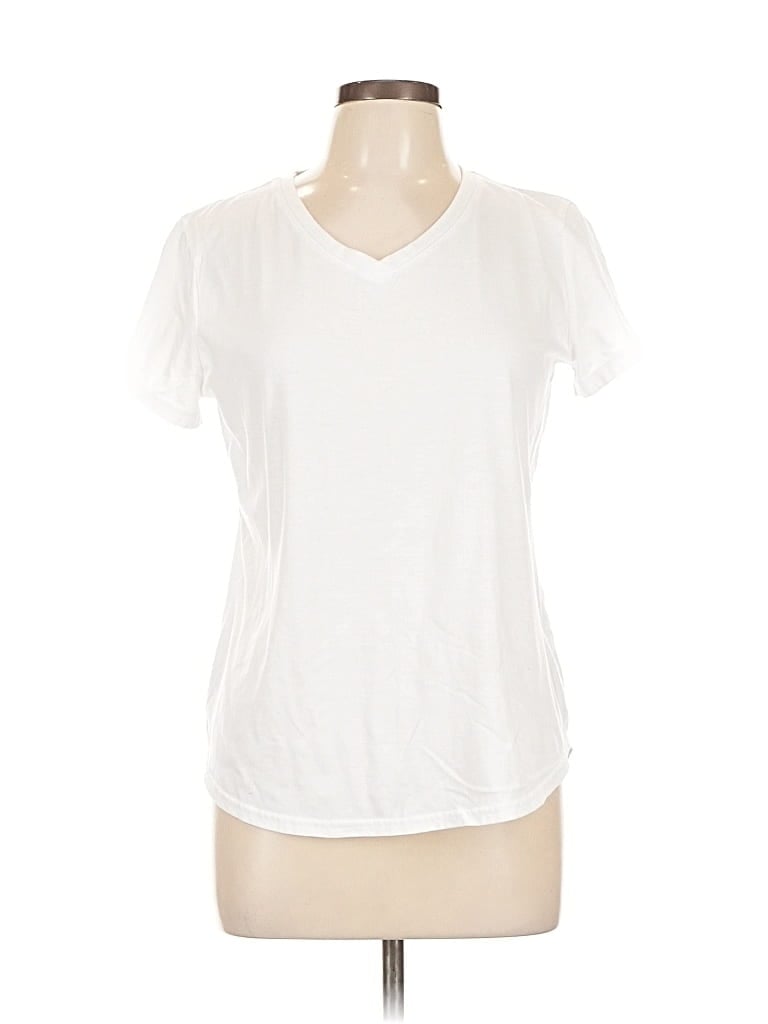 Pre-owned Tek Gear Short Sleeve T-shirt In White