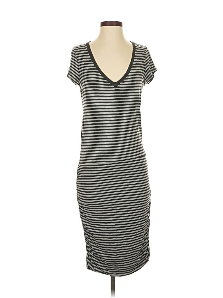 Pre-owned Athleta Casual Dress In Gray