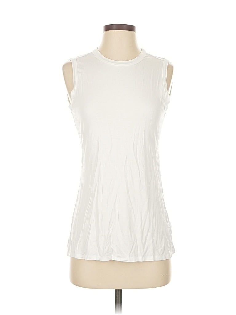 Pre-owned 1.state Sleeveless Blouse In White