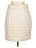 H&M 100% Polyester Ivory Faux Leather Skirt Size 8 - photo 2