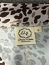 Grace & Emma 100% Polyester Animal Print Brown 3/4 Sleeve Blouse Size S - photo 7