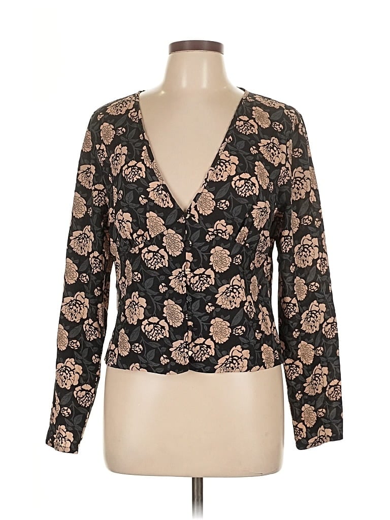 Nasty Gal Inc. Long Sleeve Blouse In Brown