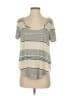 Chaser Stripes Ivory Short Sleeve T-Shirt Size S - photo 1