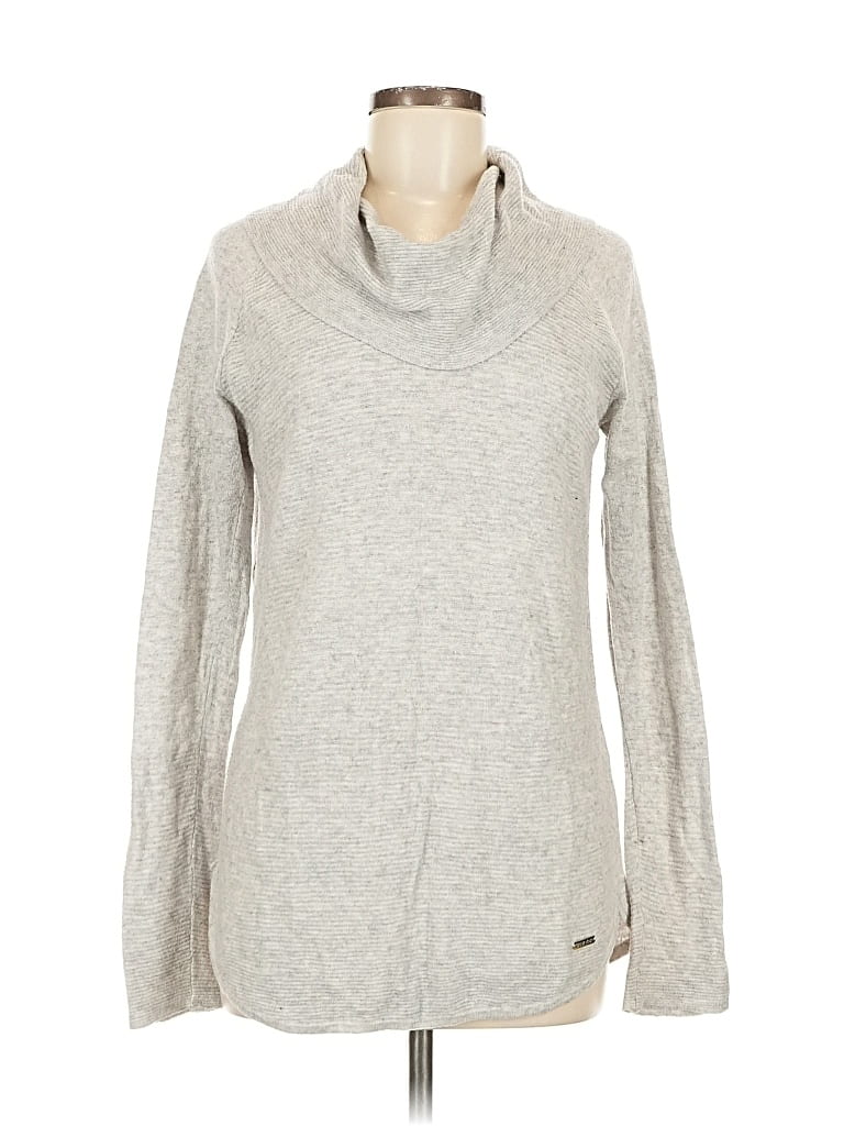 Pre-owned Calvin Klein Turtleneck Sweater In Gray