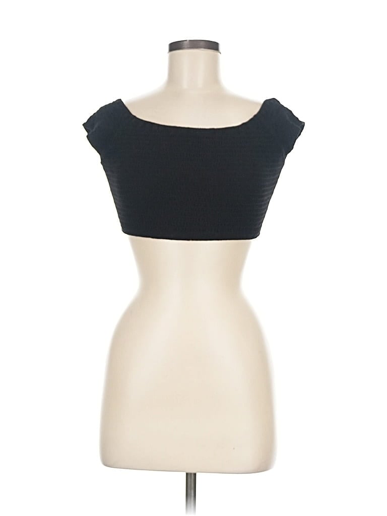 Pre-owned John Galt Tube Top Black Strapless Neckline Tops