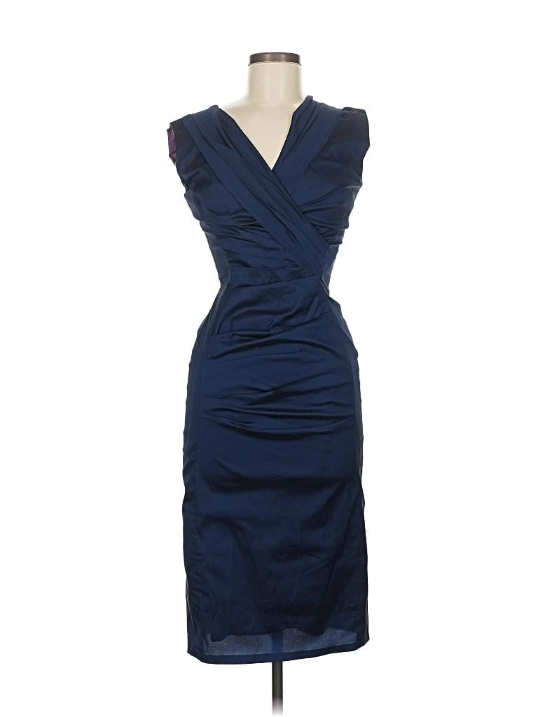 Pre-owned Talbot Runhof Cocktail Dress In Blue