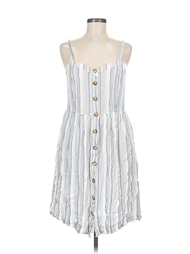 Pre-owned Ann Taylor Loft Sleeveless Top Silver Square Neckline Tops