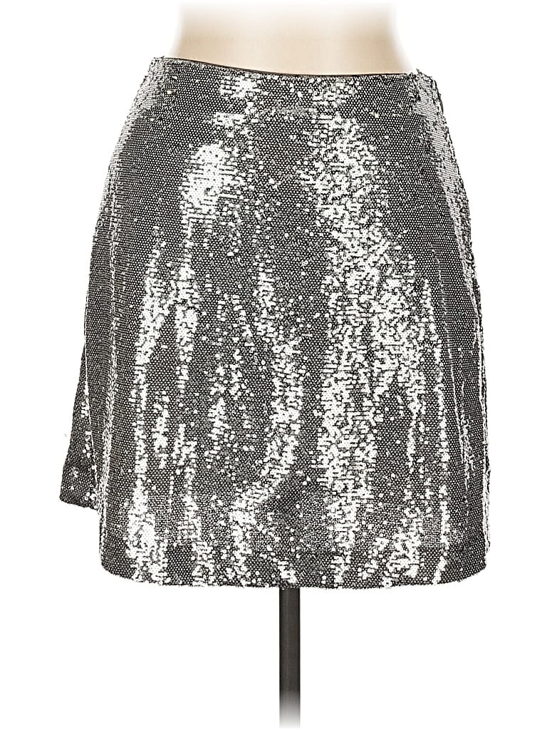 Pre-owned Gap Casual Skirt In Silver