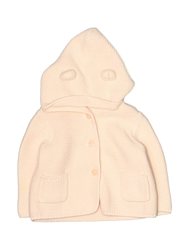 Pre-owned Baby Gap Babies' Cardigan Sweater In White