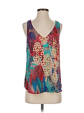 Lavender Brown Sleeveless Blouse (view 1)