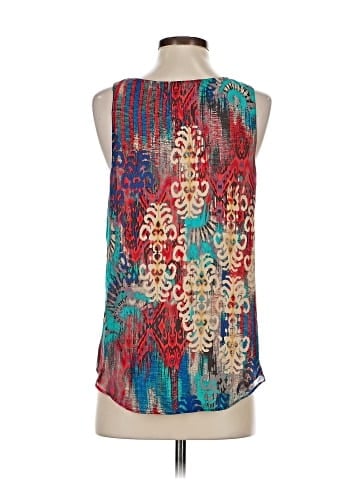 Lavender Brown Sleeveless Blouse (view 2)