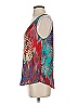 Lavender Brown Teal Sleeveless Blouse Size S - photo 5