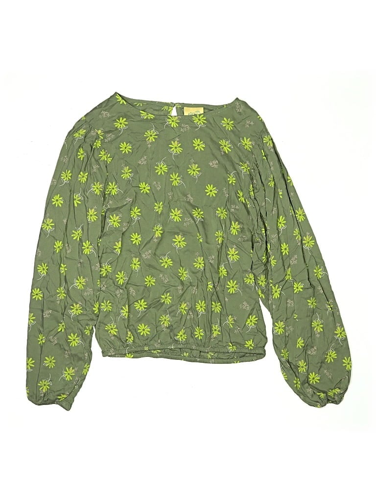 THEREABOUTS Pre-owned Kids' Long Sleeve Blouse In Green