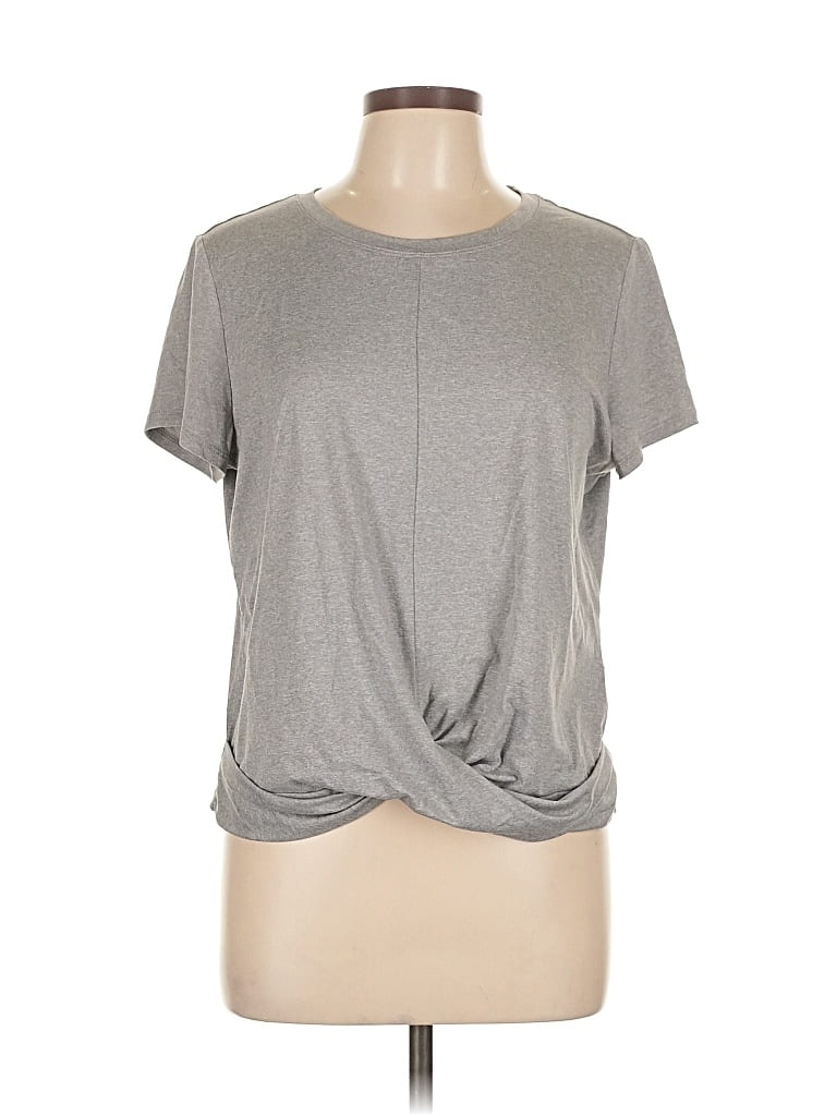 Pre-owned Ideology Short Sleeve T-shirt In Gray