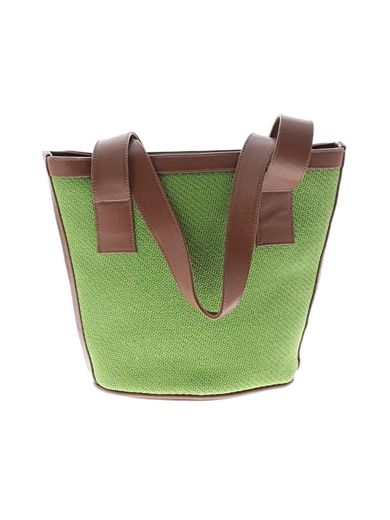Pre-owned Unbranded Bucket Bag In Green
