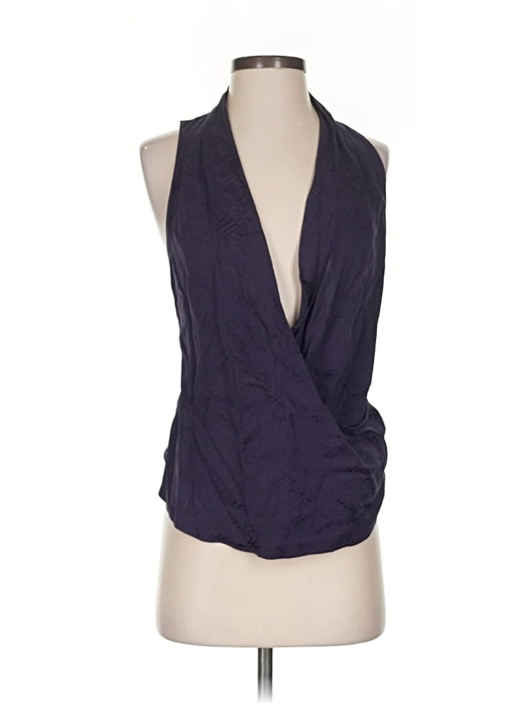 Pre-owned Assorted Brands Sleeveless Blouse In Blue