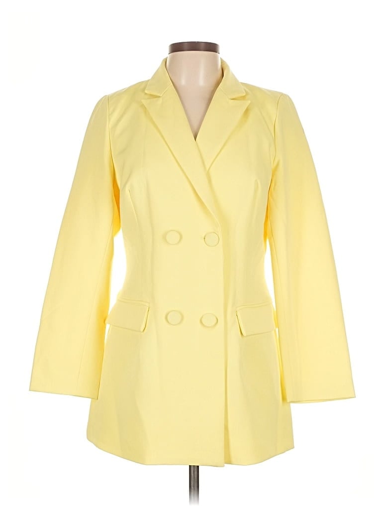 Pre-owned 4th & Reckless Coat In Yellow
