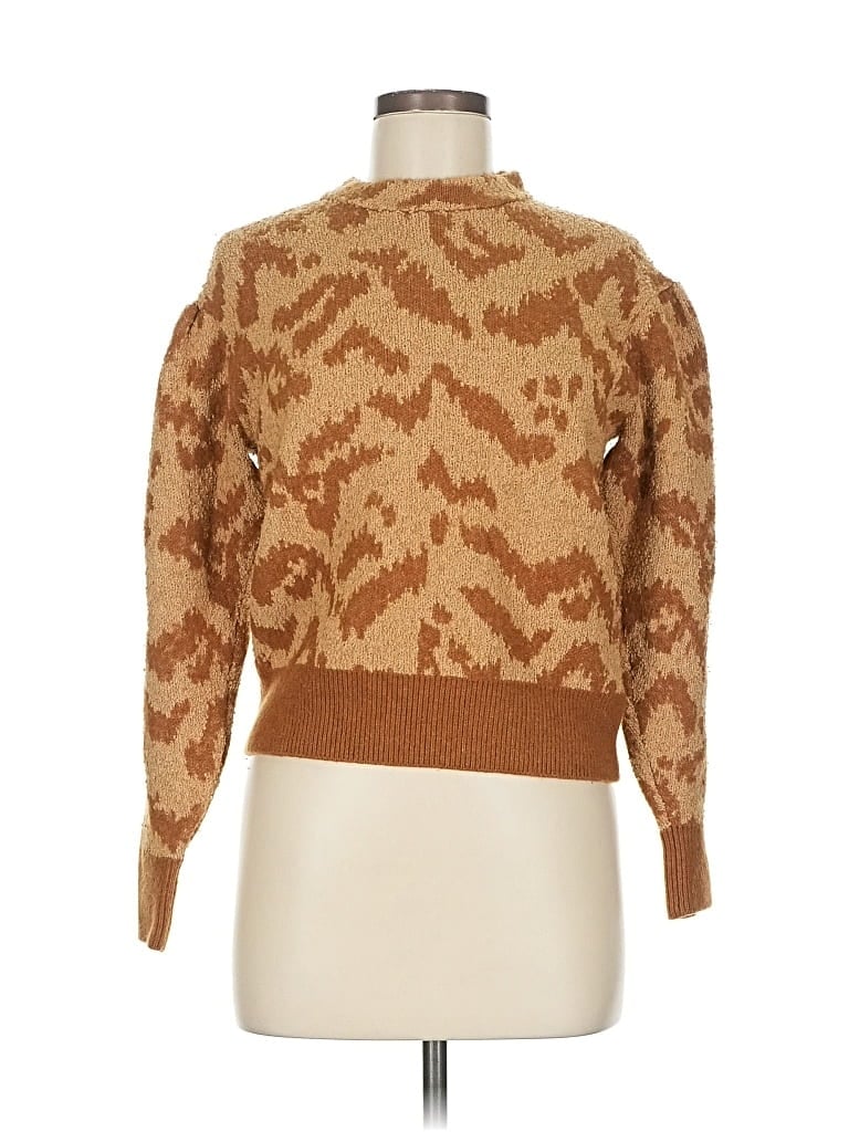 Pre-owned Ulla Johnson Wool Pullover Sweater In Brown