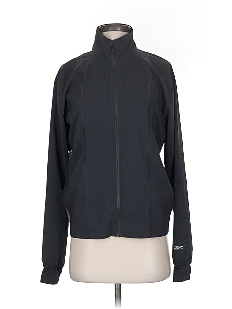 Pre-owned Reebok Cardigan Sweater In Black