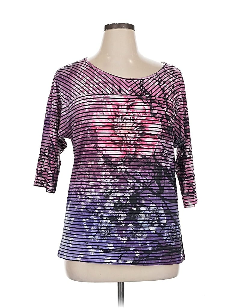 Pre-owned Westbound 3/4 Sleeve T-shirt In Purple