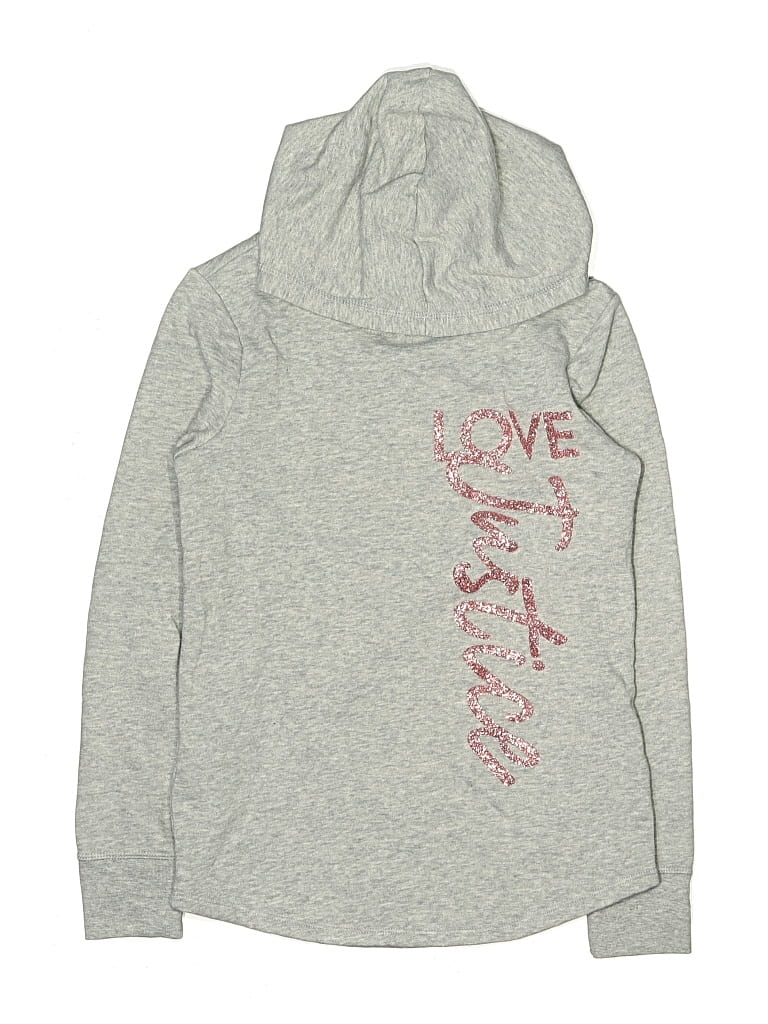 Pre-owned Justice Kids' Pullover Hoodie In Silver