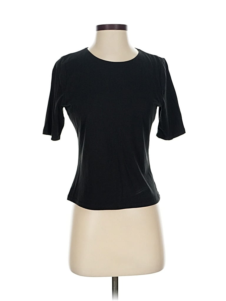TAHARI Pre-owned Short Sleeve T-shirt In Black