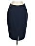 Escada Solid Blue Wool Skirt Size EU 36 / US 6 - photo 1