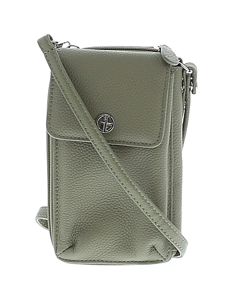 Pre-owned Assorted Brands Leather Crossbody Bag In Green