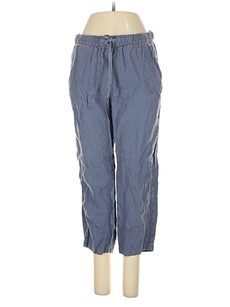 Pre-owned Purejill Linen Pants In Blue