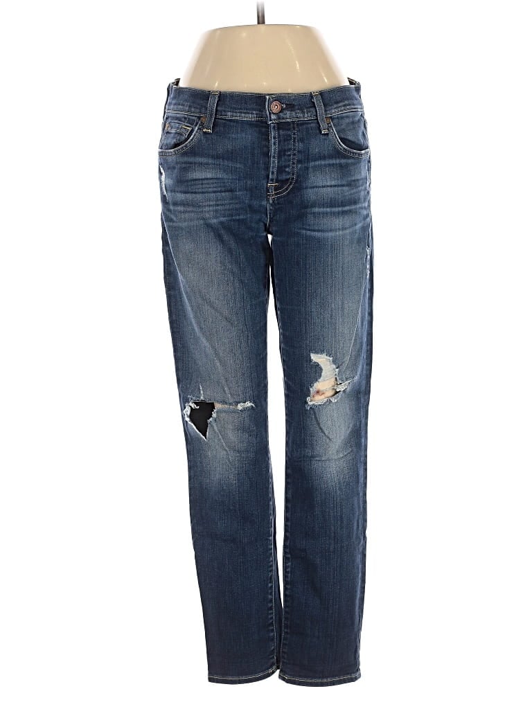 Pre-owned 7 For All Mankind Jeans In Blue