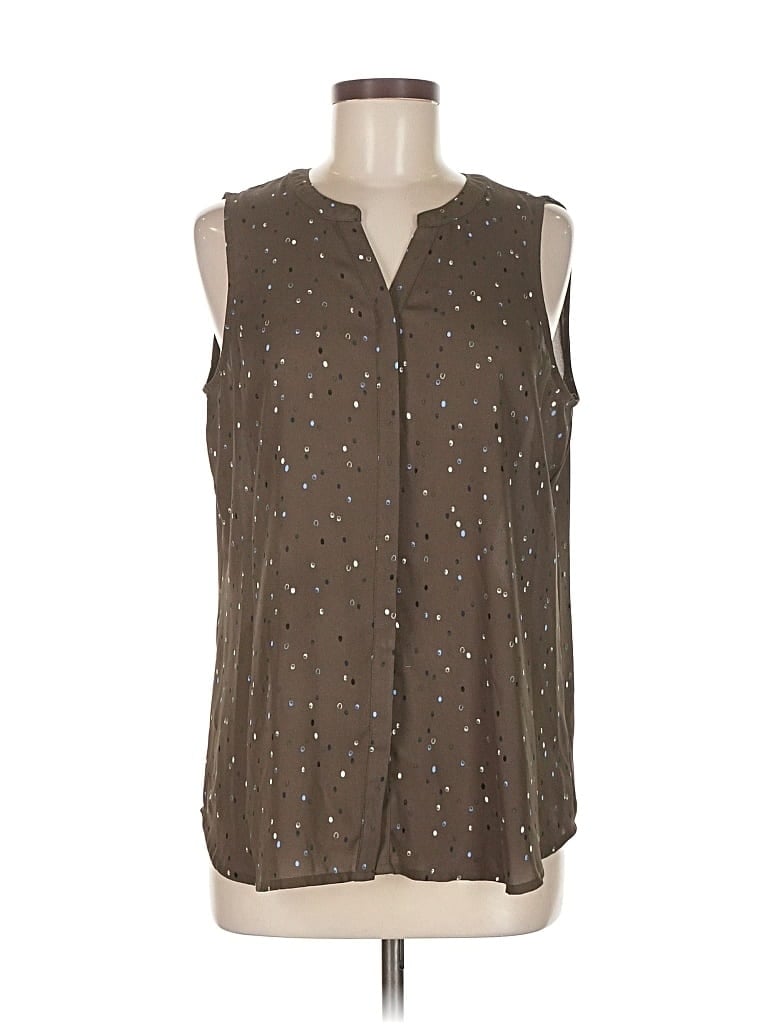APT. 9 Pre-owned Sleeveless Blouse In Brown
