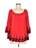 Fever Red 3/4 Sleeve Blouse Size M - photo 1
