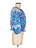 Rachel Zoe 100% Polyester Blue 3/4 Sleeve Blouse Size M - photo 4