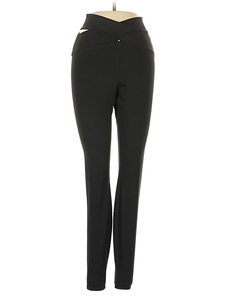 Pre-owned H&m Active Pants In Black