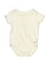 Gymboree 100% Cotton Solid Ivory Short Sleeve Onesie Size 12-18 mo - photo 1