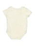 Gymboree 100% Cotton Solid Ivory Short Sleeve Onesie Size 12-18 mo - photo 2