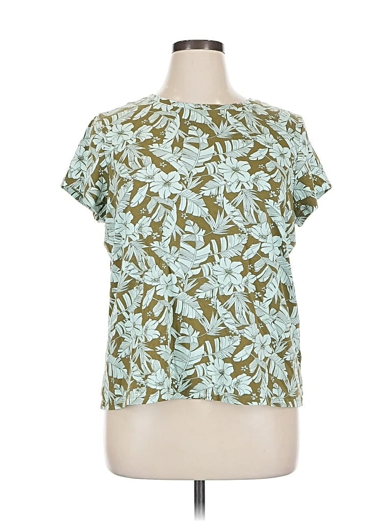 Pre-owned Any Body Short Sleeve T-shirt In Blue