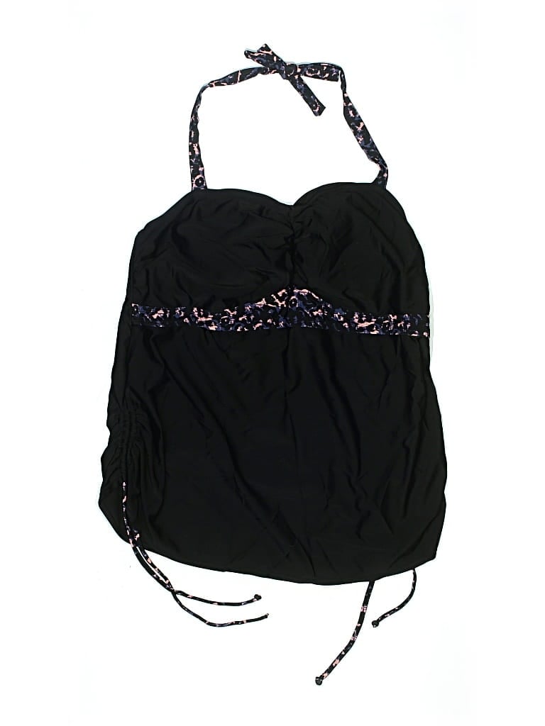 Pre-owned Xhilaration Swimsuit Top Black Swimwear