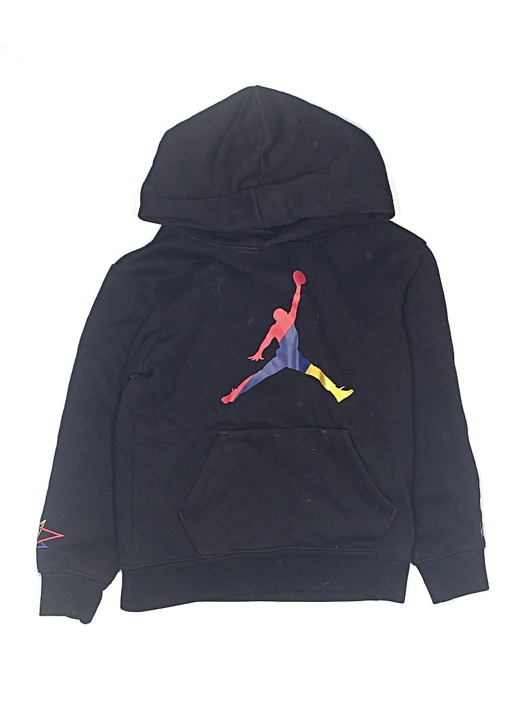Pre-owned Air Jordan Kids' Zip Up Hoodie In Black