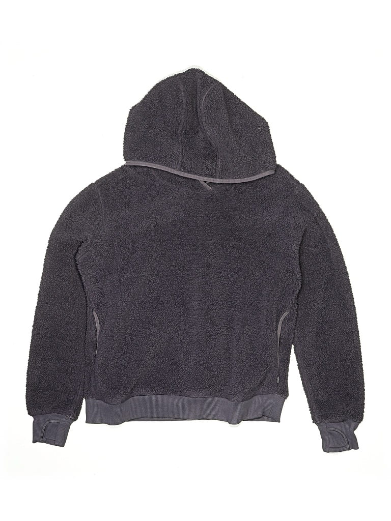 Pre-owned Athleta Girl Kids' Pullover Hoodie In Gray